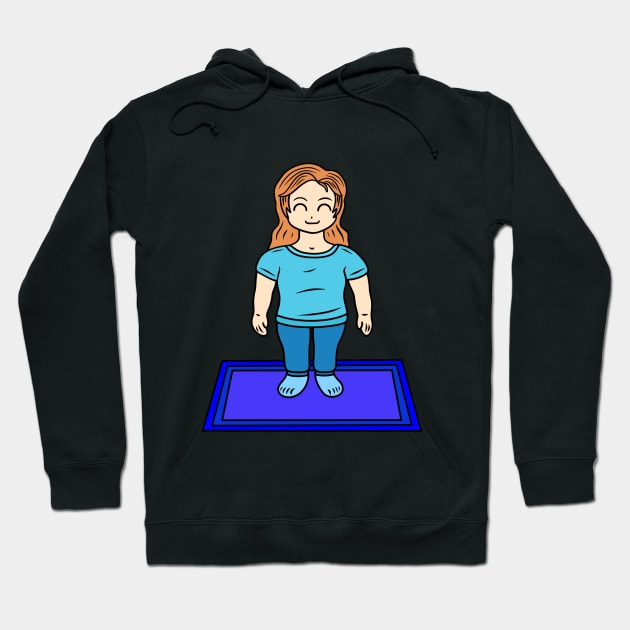 Yoga Mountain Pose Hoodie by Andrew Hau